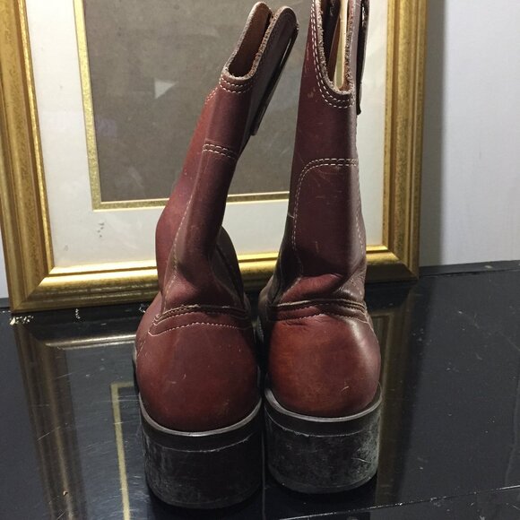 BILTRITE LEATHER COWBOY BOOTS SIZE 8 - Picture 4 of 13